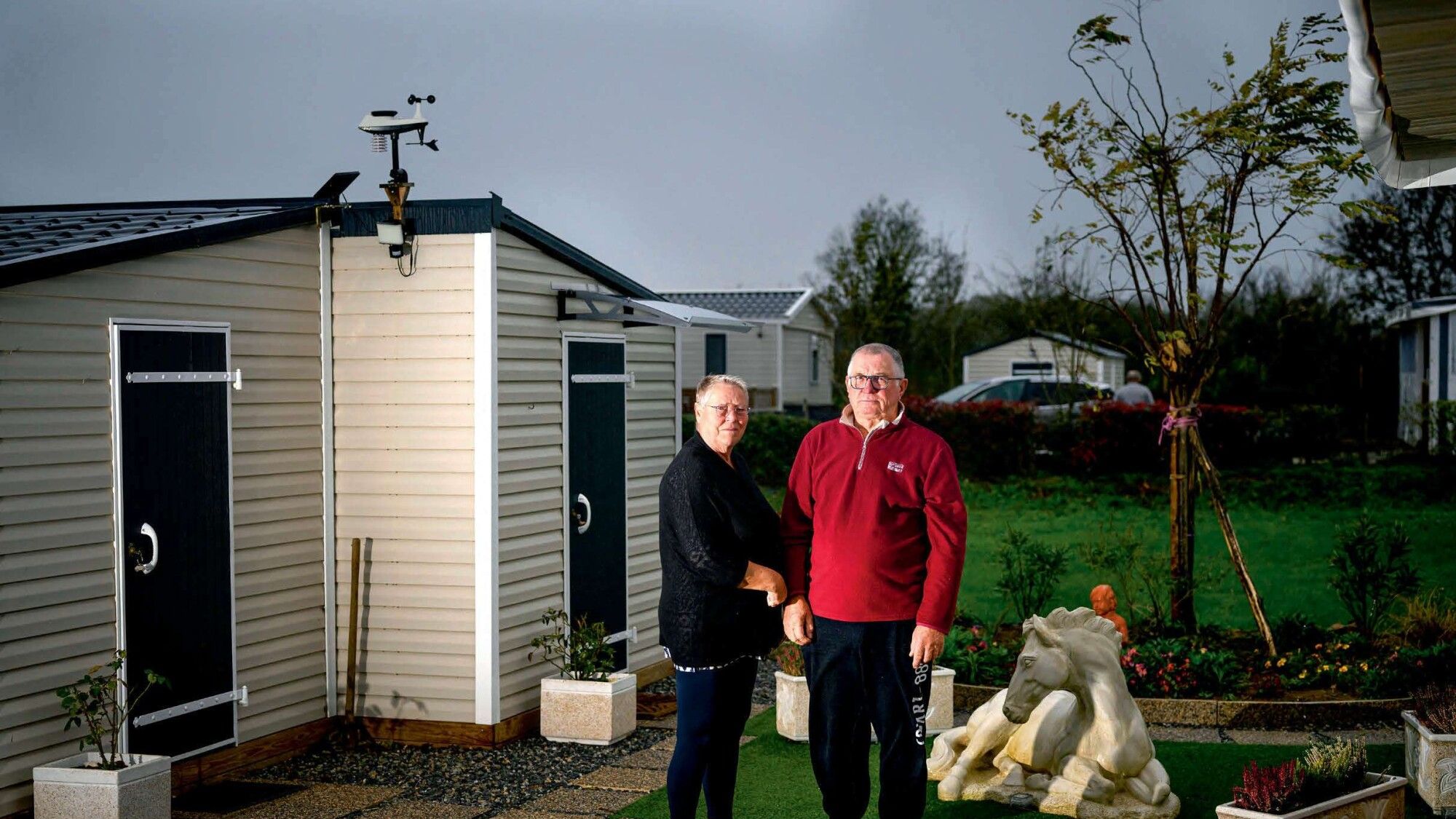 Housing crisis.  These French people who choose to live at the campsite