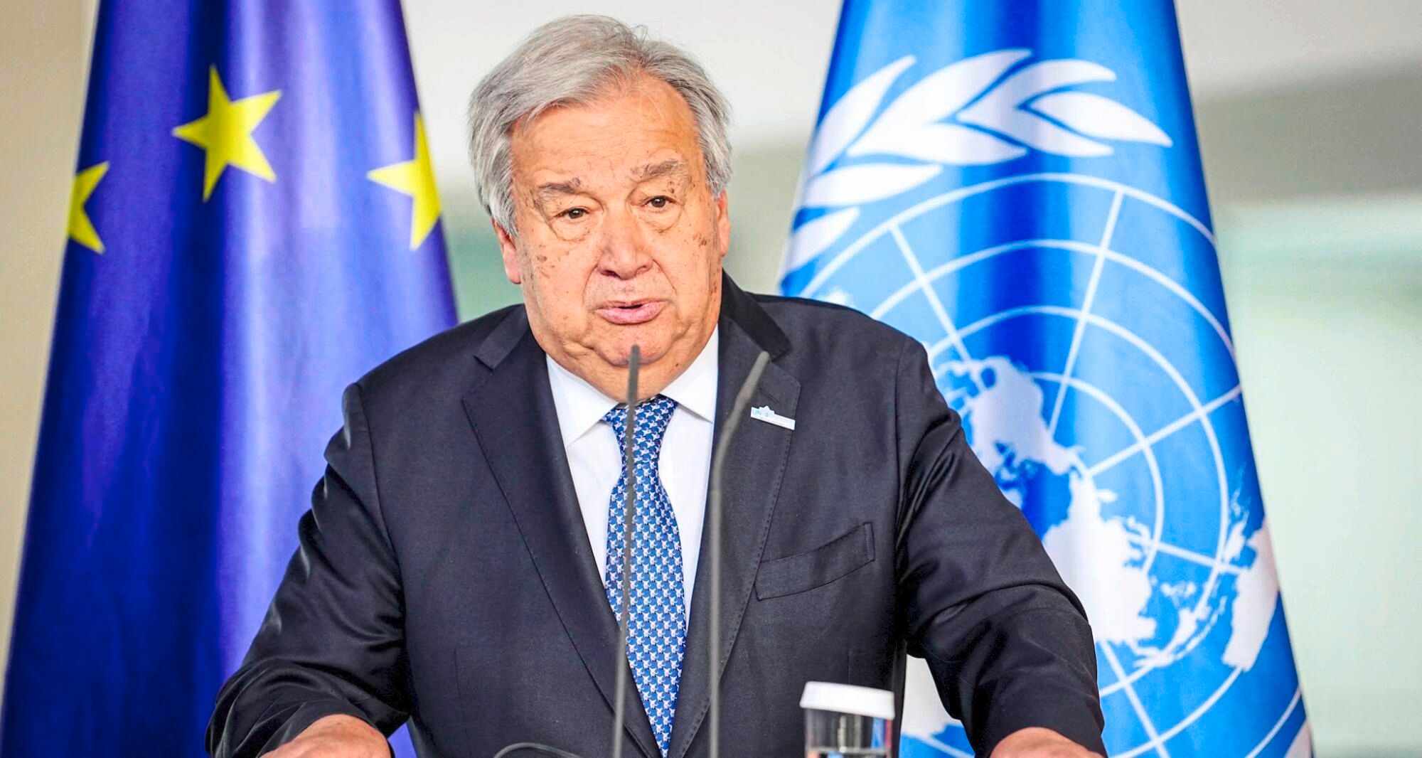 Who is António Guterres, his secretary general under the fire of criticism?