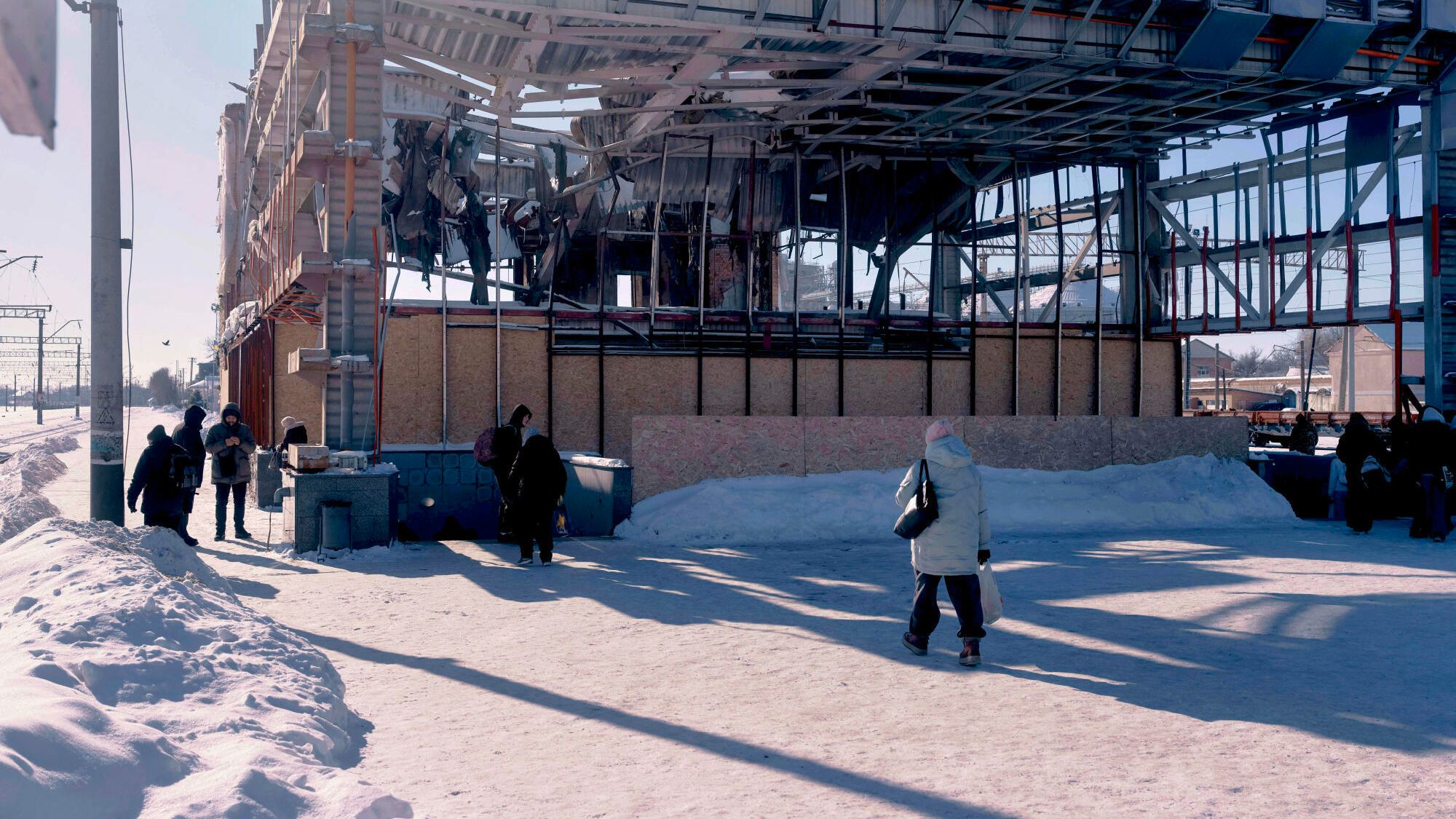 in Fastiv, bombings, electricity shortages and daily life under conflict