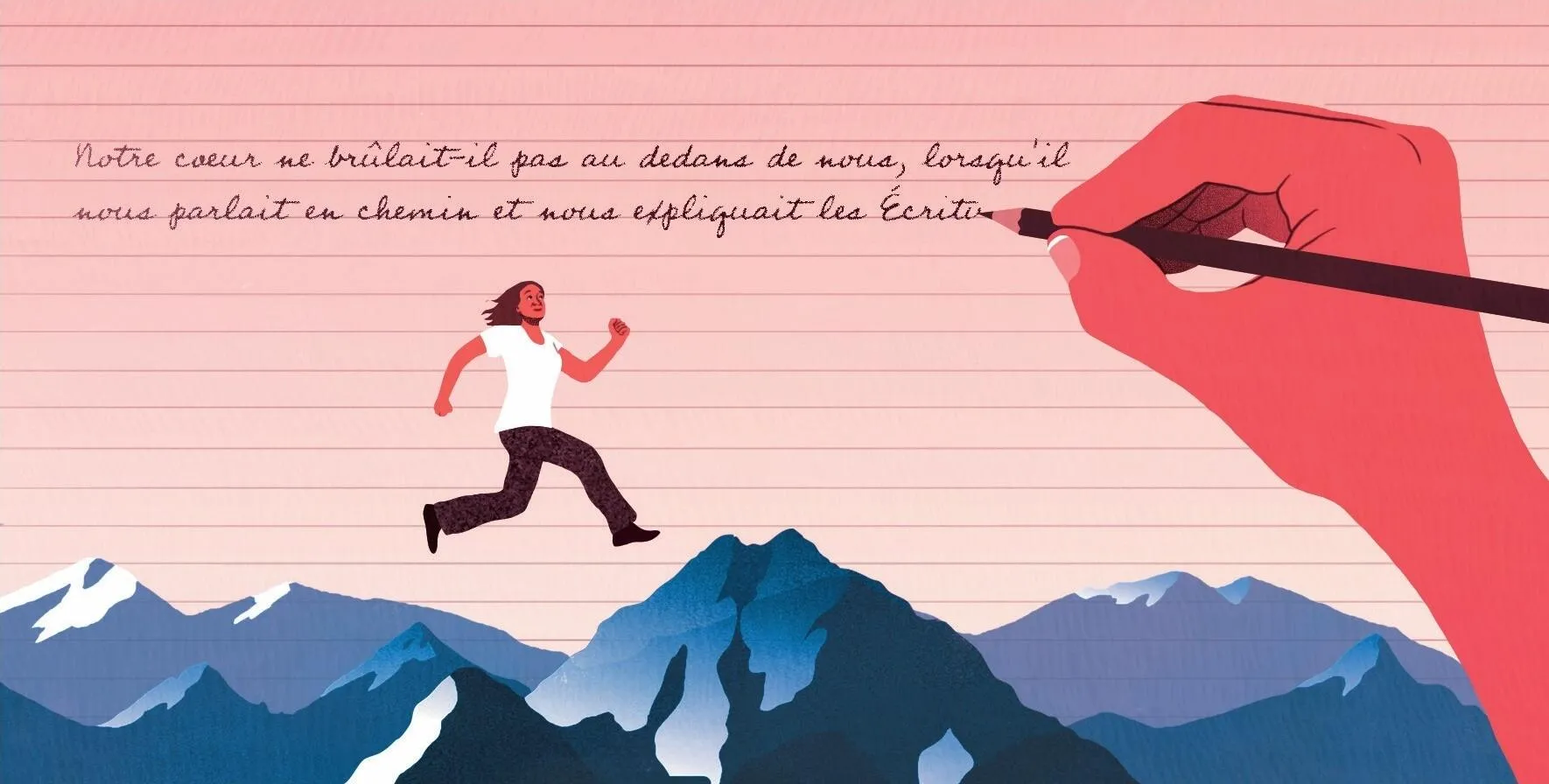 “My heart is burning, like in the story of the pilgrims to Emmaus”